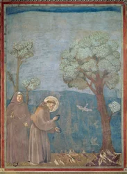 Szent Ferenc prédikál a madaraknak, 1297-99
